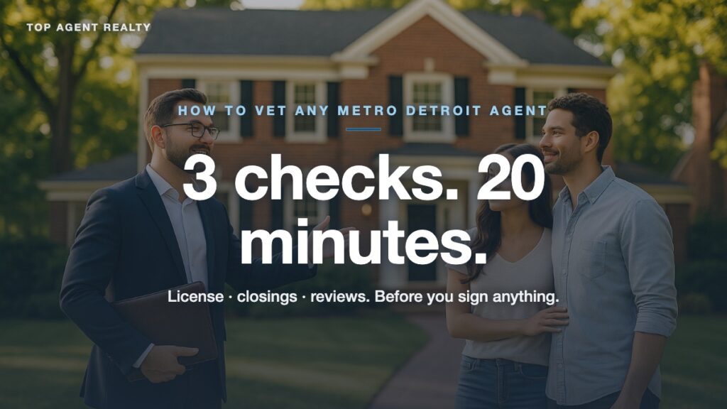 How to choose a top real estate agent in Metro Detroit